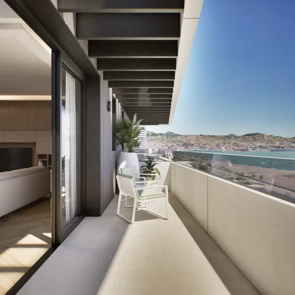 Luxury apartment in a uniquely designed tower by the sea on Málaga’s 'Golden Mile