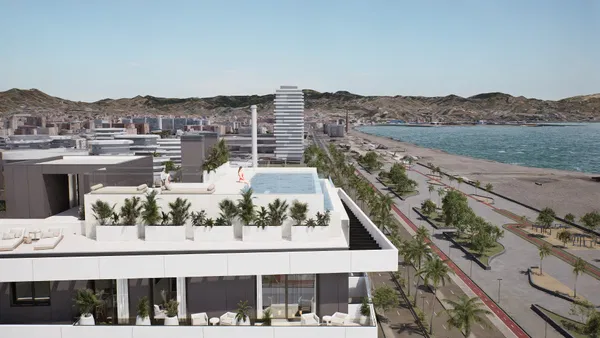 Luxury apartment in a uniquely designed tower by the sea on Málaga’s 'Golden Mile