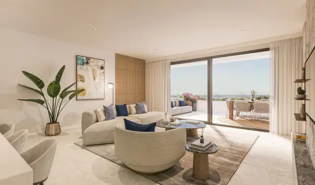 Refined off plan apartment in a new residential development on the New Golden Mile, Estepona