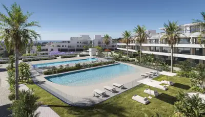 Refined off plan apartment in a new residential development on the New Golden Mile, Estepona