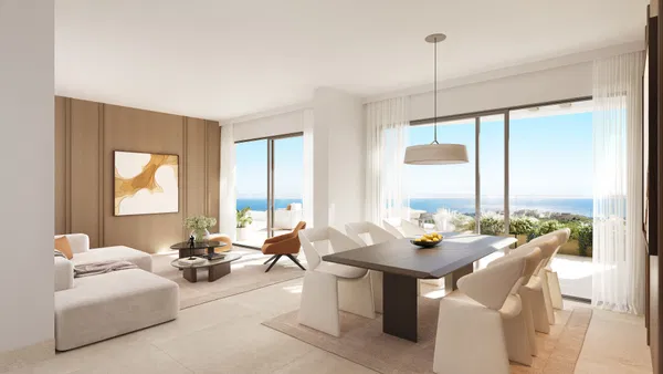 Contemporary new build sea view apartment in Cerrado del Águila, Mijas