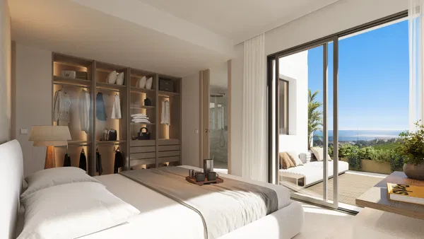 Contemporary new build sea view apartment in Cerrado del Águila, Mijas