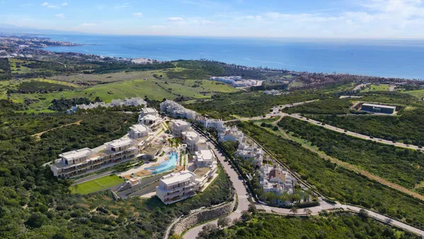 Refined branded penthouse with panoramic sea views in Finca Cortesín, Casares