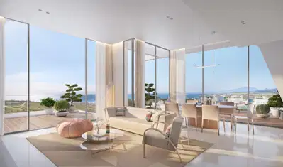 Refined branded penthouse with panoramic sea views in Finca Cortesín, Casares