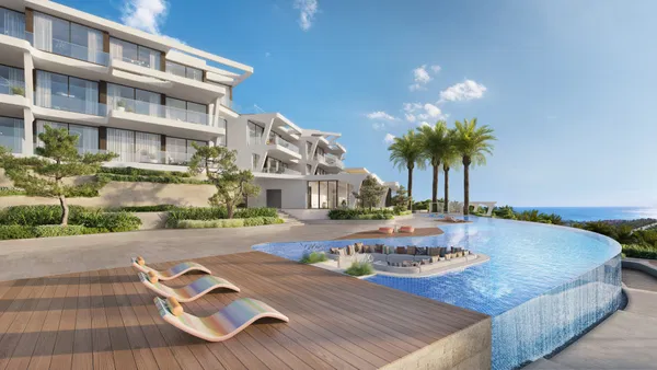 Refined branded penthouse with panoramic sea views in Finca Cortesín, Casares