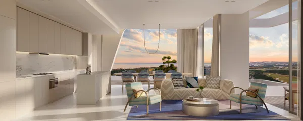 Refined branded penthouse with panoramic sea views in Finca Cortesín, Casares