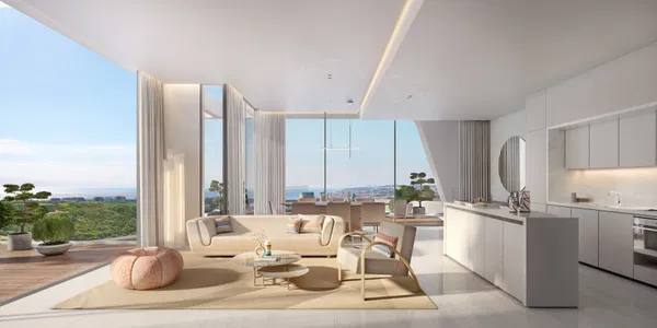 Refined branded penthouse with panoramic sea views in Finca Cortesín, Casares