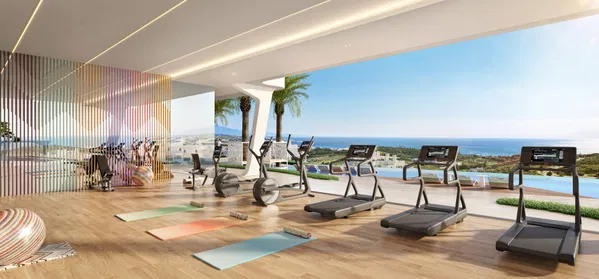 Spacious branded penthouse with private terrace, sea and golf views in Finca Cortesín, Casares