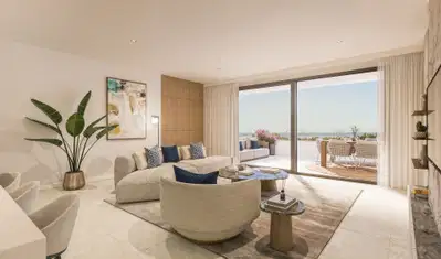 Sophisticated new apartment with private terrace on the New Golden Mile, Estepona