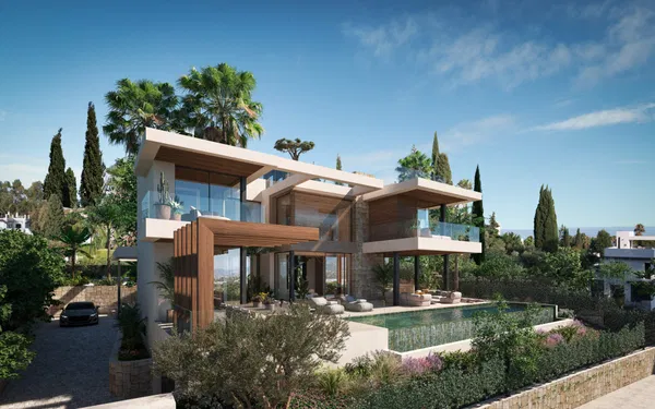 Prestigious villa project with sea and mountain views in La Carolina, Marbella Golden Mile