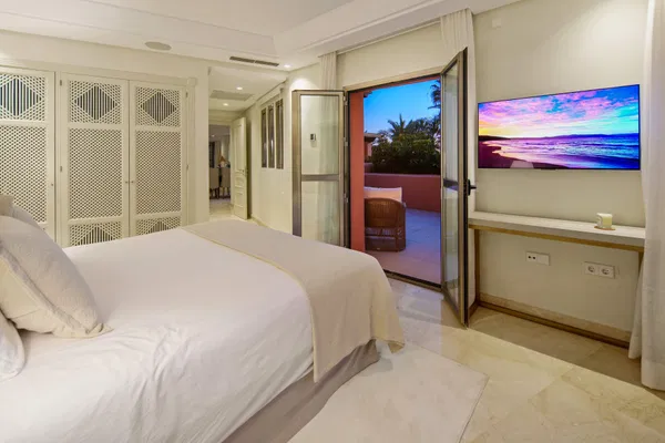 A beachfront penthouse designed around privacy and mediterranean living in La Morera, Marbella East