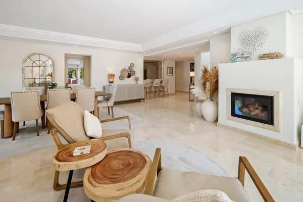 A beachfront penthouse designed around privacy and mediterranean living in La Morera, Marbella East