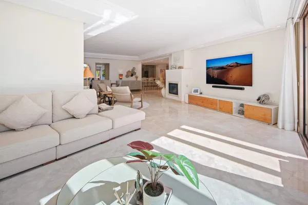 A beachfront penthouse designed around privacy and mediterranean living in La Morera, Marbella East