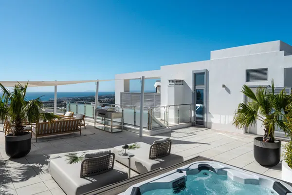 Contemporary four-bedroom property with private pool in an exclusive gated community, Sierra Blanca, Marbella