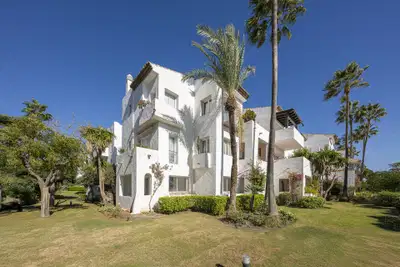 Beachfront contemporary apartment with refined Mediterranean living in Estepona, New Golden Mile