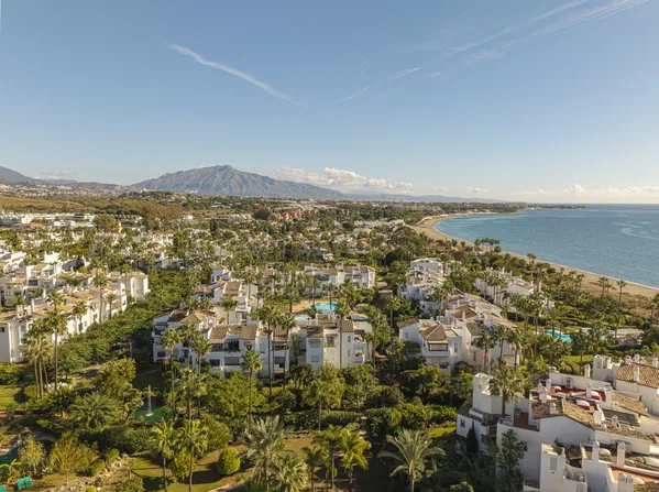 Beachfront contemporary apartment with refined Mediterranean living in Estepona, New Golden Mile