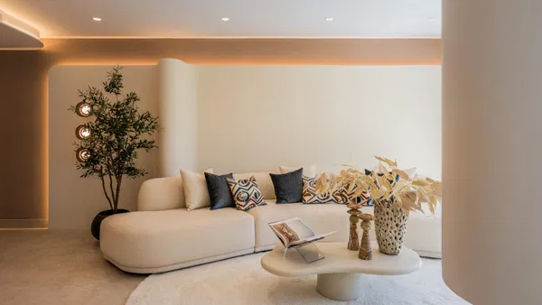 Beachfront contemporary apartment with refined Mediterranean living in Estepona, New Golden Mile