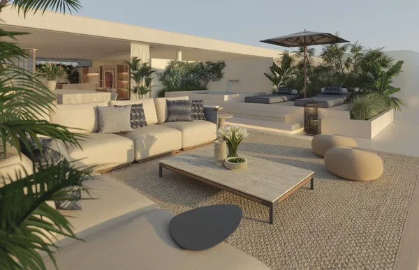Contemporary three-bedroom penthouse with rooftop solarium and jacuzzi, Estepona