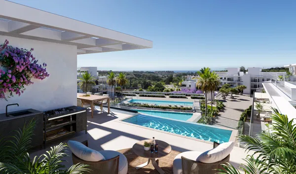 Off-plan apartment in a new development in the heart of the New Golden Mile, Estepona