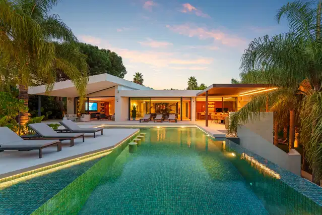 Sophisticated residence with private pool and tranquil setting in Las Chapas, Marbella East