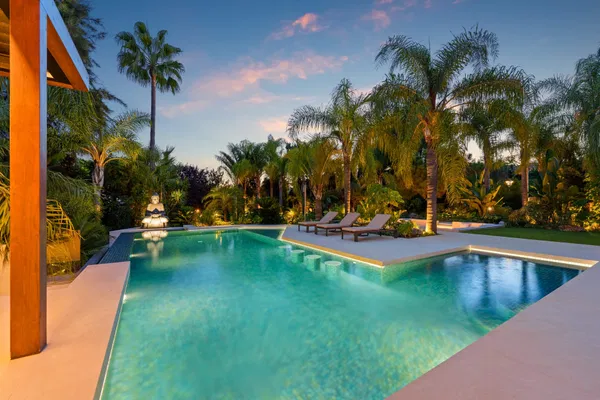 Sophisticated residence with private pool and tranquil setting in Las Chapas, Marbella East