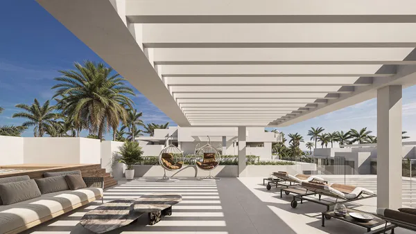 Sophisticated penthouse with rooftop terrace and panoramic sea views in Estepona