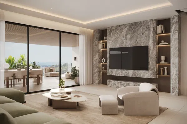 Sophisticated penthouse with rooftop terrace and panoramic sea views in Estepona