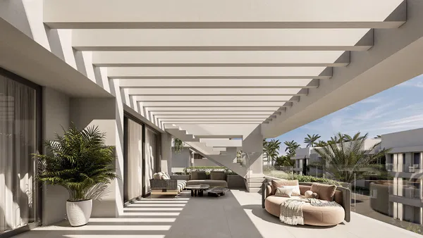 Sophisticated penthouse with rooftop terrace and panoramic sea views in Estepona