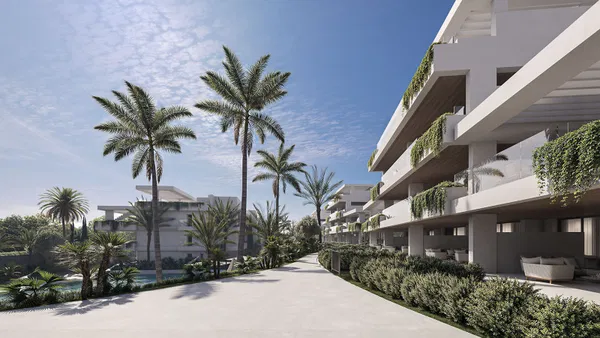 Elegant contemporary off plan apartment with private terrace in Estepona