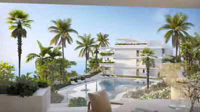Elegant contemporary off plan apartment with private terrace in Estepona