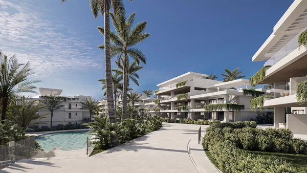Elegant contemporary off plan apartment with private terrace in Estepona