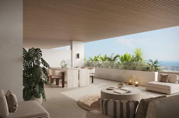 Elegant contemporary off plan apartment with private terrace in Estepona