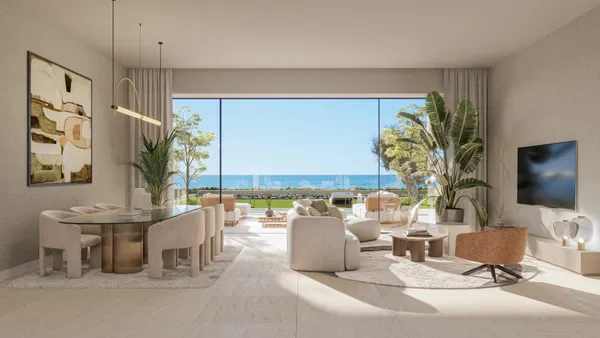 Elegant beachfront apartment with private terrace in Manilva, Málaga