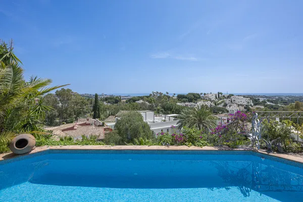 Casa Greco:  a timeless andalusian elegance with panoramic Mediterranean views in El Herrojo Alto, Benahavís