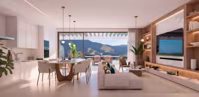 Elegant First Floor Apartment with Covered Terrace in Las Mesas, Estepona