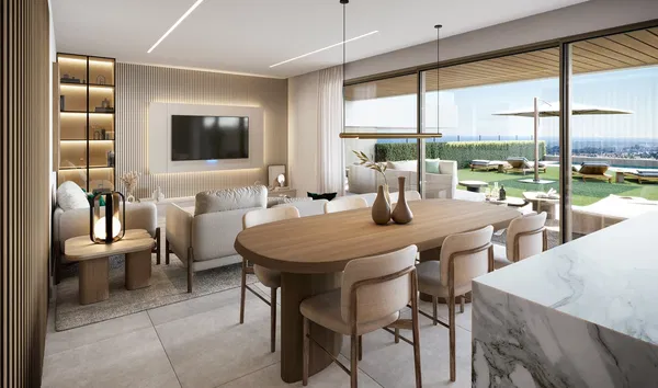 Luxury penthouse with private rooftop solarium and pool in El Campanario, Estepona